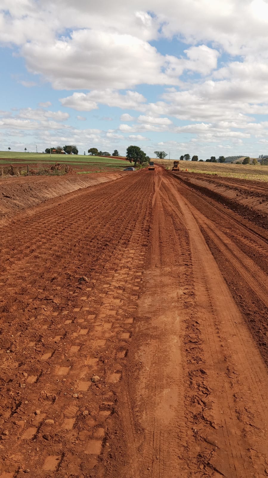 Execução de terraplanagem